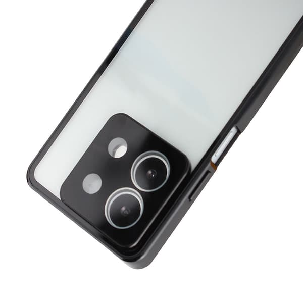 Etui til Xiaomi Redmi Note 13 5G, Magnetisk Dobbelt Glas, Sort