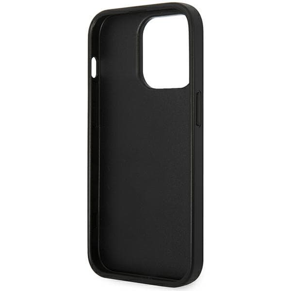 Karl Lagerfeld Saffiano Choupette Head Patch-etui til iPhone 14 Pro Max, sort