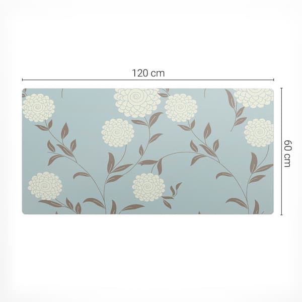 Designer Laptopskydd, Blommigt Retromönster, 120x60 cm