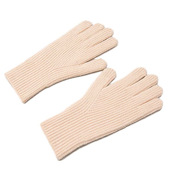 Stickade telefonvantar med fingerutskärningar, unisex, rosa