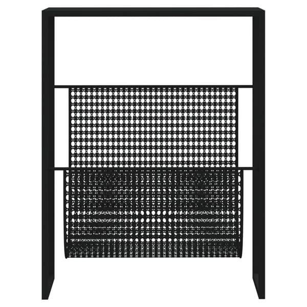 vidaXL avisstativ sort 35x15x45 cm stål
