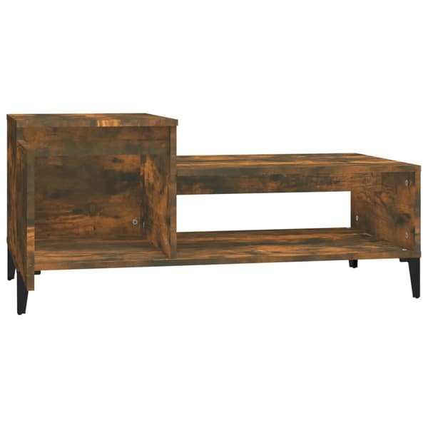 vidaXL sofabord røget eg 100x50x45 cm