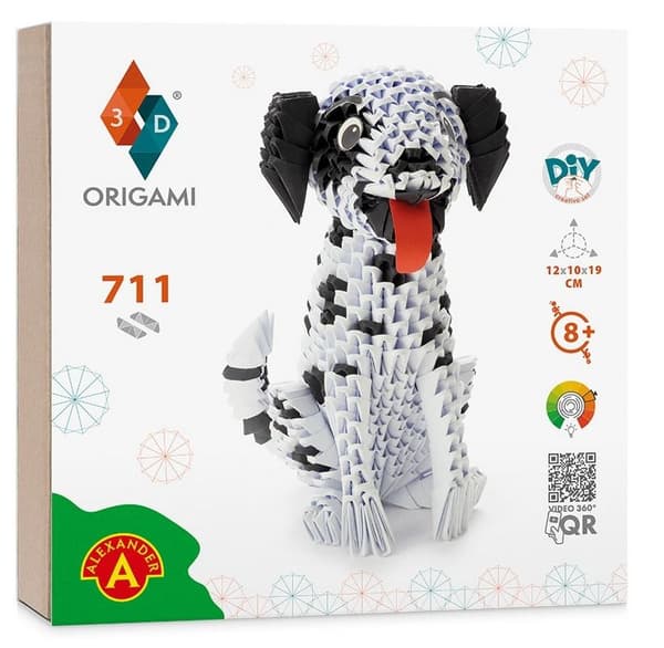 Origami 3D dalmatiankoira ALEX