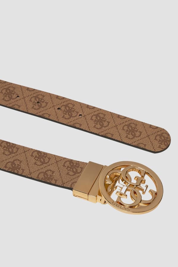 Guess Brunt Vendbart Monogrambælte til Dame Noelle REV H35 M