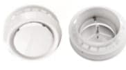 Ventilationsåbninger A100WNK - diffusor 100 mm med flange, hvid