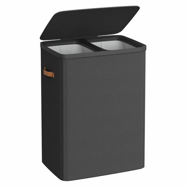 Tvättkorg 2 x 85 L mörkgrå