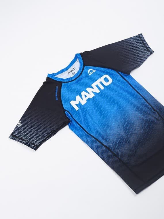 Manto Rashguard Herr Kortärmad Rank Blå M