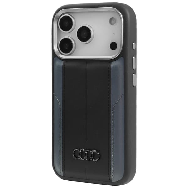 Audi A6 MagSafe-etui i kunstlæder til iPhone 17 Pro, sort