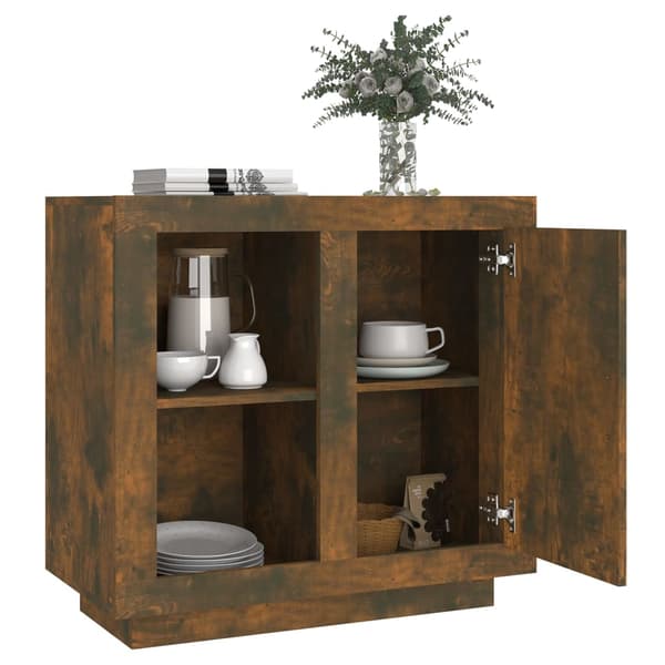 vidaXL skab røget eg 80x40x75 cm