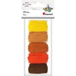 Tandtråd 10m brun tone 5 farver