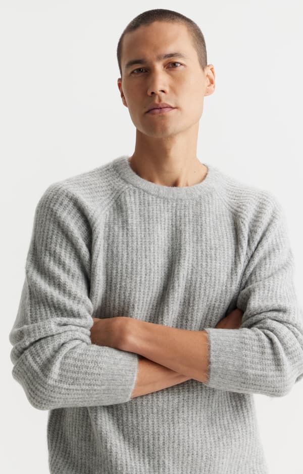 Struktureret sweater L