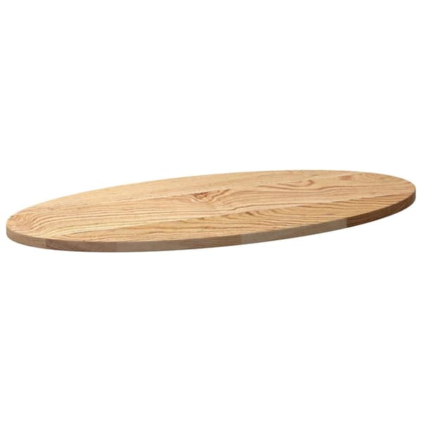 vidaXL bordplade 80x40x2 cm oval i egetræ