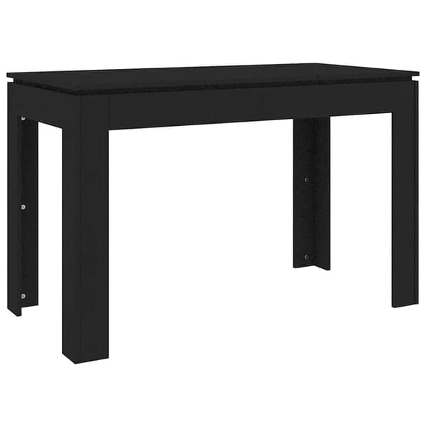 vidaXL spisebord sort 120x60x76 cm spånplade