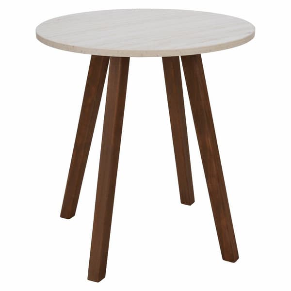 Sofabord med marmorlignende bordplade, 35xh38 cm