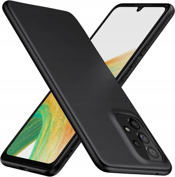 SLIMET ETUI I MAT SORT TIL SAMSUNG GALAXY A33 5G + GLAS