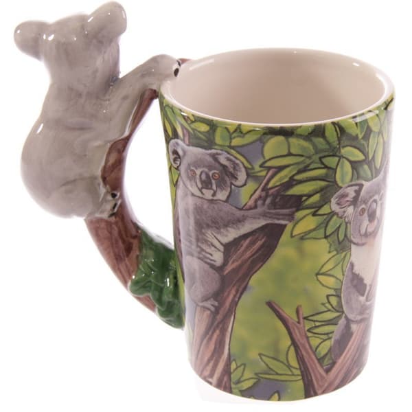 PKSMUG55 Vit Koala Keramisk Mugg