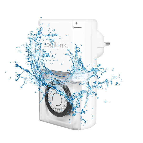 Analog timer 24h IP44 Extern timer 16 A brytare 2 st