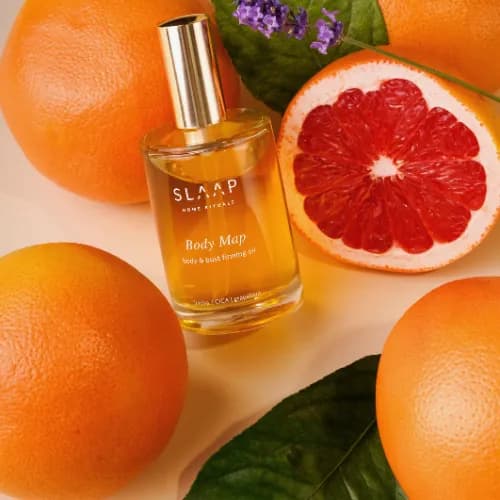 Body Map opstrammende olie til krop og buste 100 ml