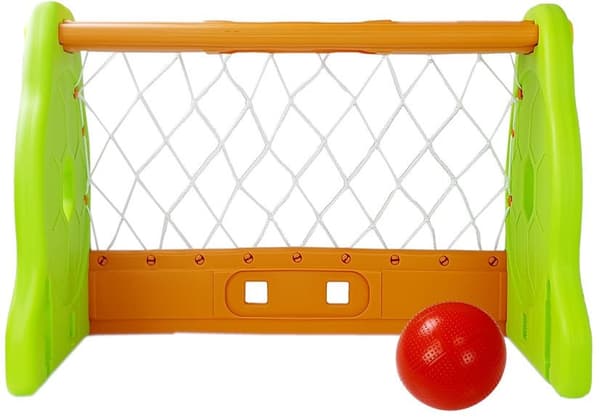 Grønt og orange børnefodboldmål