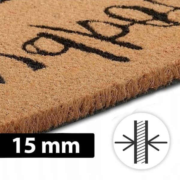 [pakb] Dørmåtte i kokosfiber 45x75cm D6866HELLOGOODBEYE