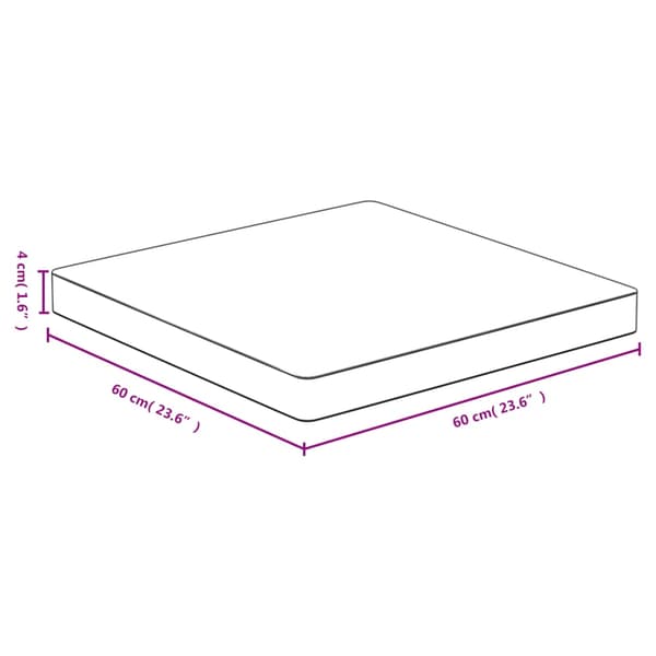 vidaXL Pöytälevy 60x60x4 cm Bambu