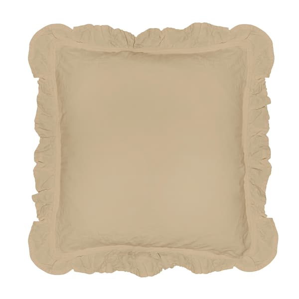 Örngott 40x40 med volanger, creme, set om 2