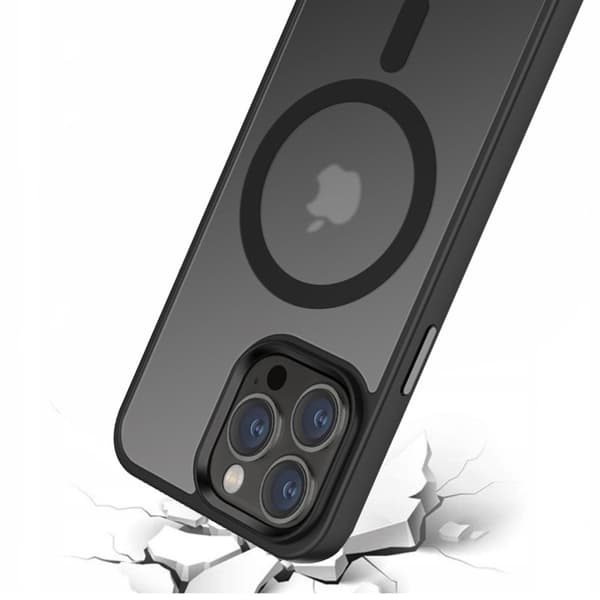 iPhone 14 Pro Max cover, simpelt MagSafe, sort