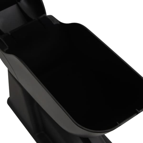vidaXL bilarmlæn, sort, 12x29x(32-46) cm, ABS
