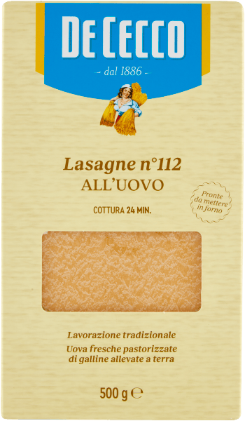 Pasta Lasagne n112 Egg 500g - De Cecco