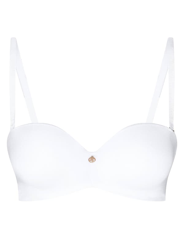 RAFFEN Esotiq push-up balconette bh | hvid 90C
