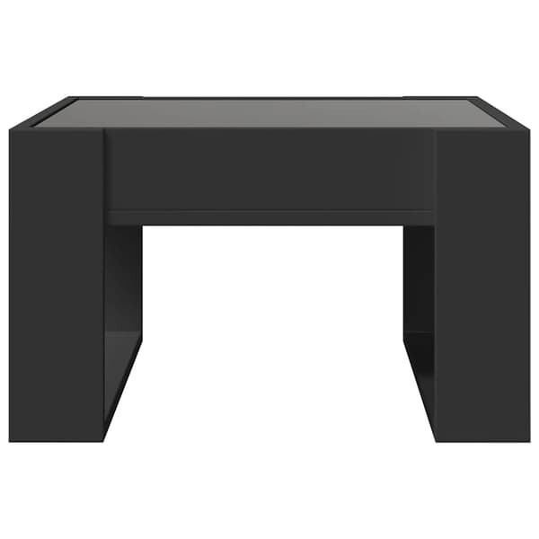 vidaXL Infinity LED sofabord sort 50x53x30 cm