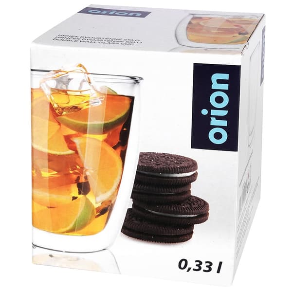 DOBBELTVÆGGET TERMOGLAS TIL KAFFE, LATTE, TE 330 ML