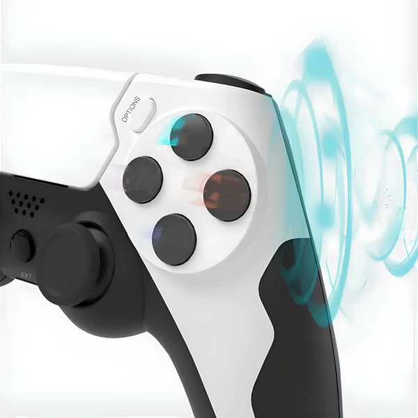 GAMINJA P48 Trådløs Gamepad til PS4/PS3 PC Controller med Vibration og Turbo-tilstand til Konsoler og PC