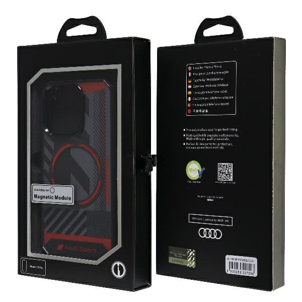 Audi IML Sport MagSafe-etui til iPhone 15 Pro, sort