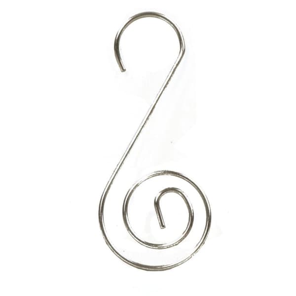 Set med 40 silverkrokar, 5 cm stora