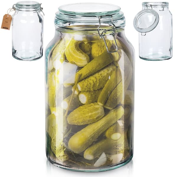 Patentoitu lasipurkki klipsillä 4,2 l
