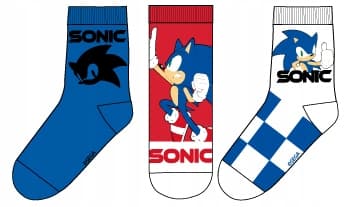 Sonic drenge strømper 3-pak 23/26