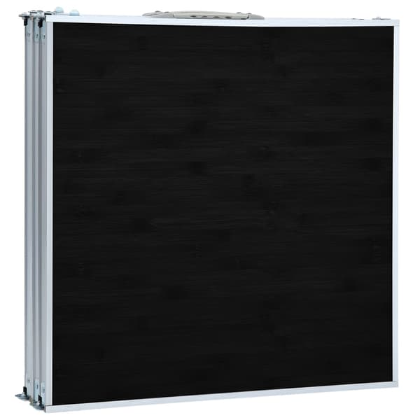 vidaXL foldbart campingbord grå aluminium 180 x 60 cm