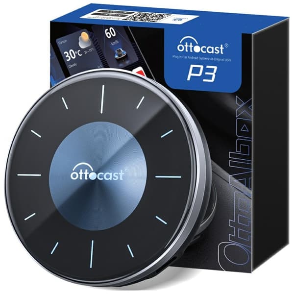 Ottocast PCS46 Biladapter OttoAibox P3 Android Multimediabox Svart