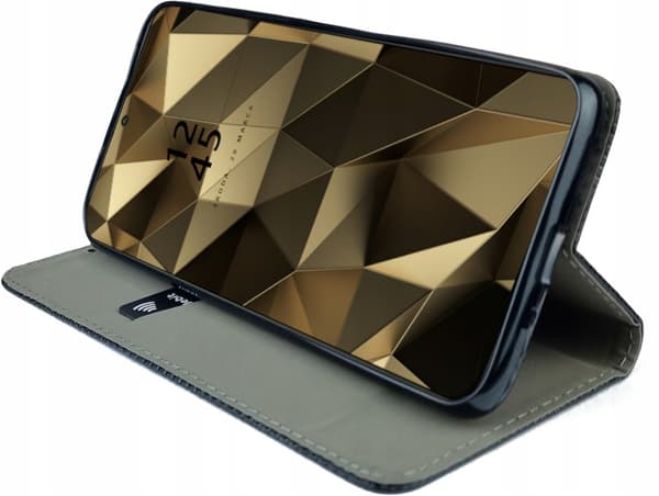 ETUI til REDMI NOTE 12 PRO PLUS SMART MAGNET BOOKETUI MARINEBLÅ + 9H GLAS