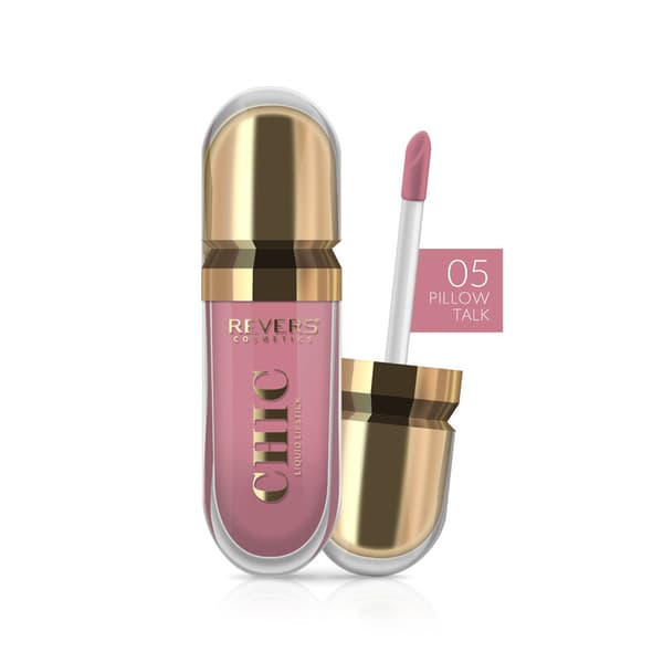 Revers CHIC flydende læbestift 5 Pillow Talk pink 7,5 ml