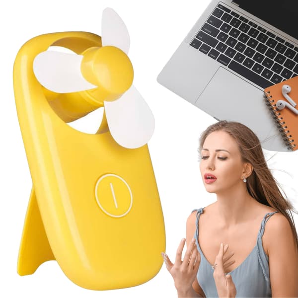 BC Mini Håndventilator Bordventilator Luftcirkulator Køling
