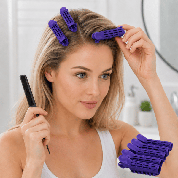 Mega Volume Hair Lifting Rotclips med Rulle