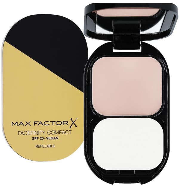 Max Factor Facefinity Genanvendelig Compact SPF 20 01 Porcelæn 10 g