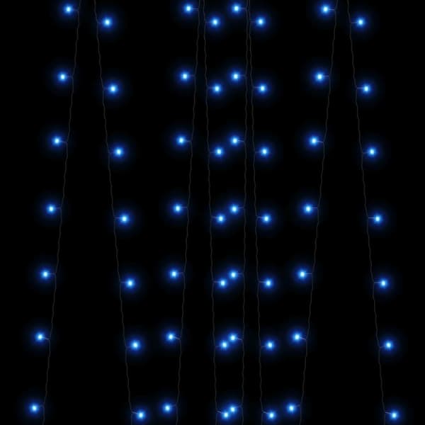vidaXL Solcellslampor, 2 st, 2x200 LED-lampor, Blå