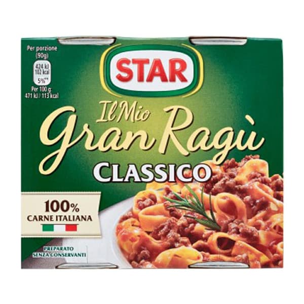 Classic Ragu 2x180g psz - Stjerne