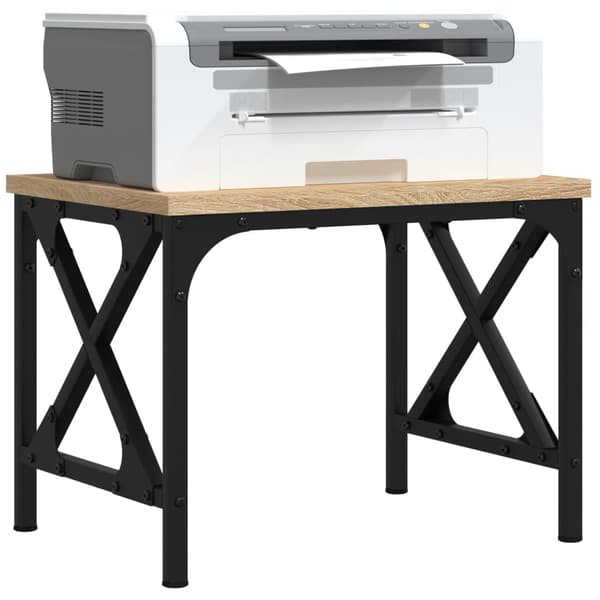 vidaXL printerstativ, Sonoma eg, 40x30x31 cm