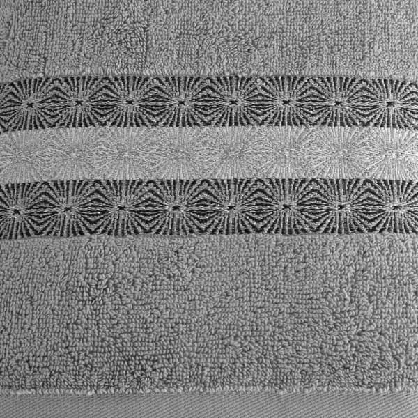 MALIKA badehåndklæde 50x90 cm lysegrå