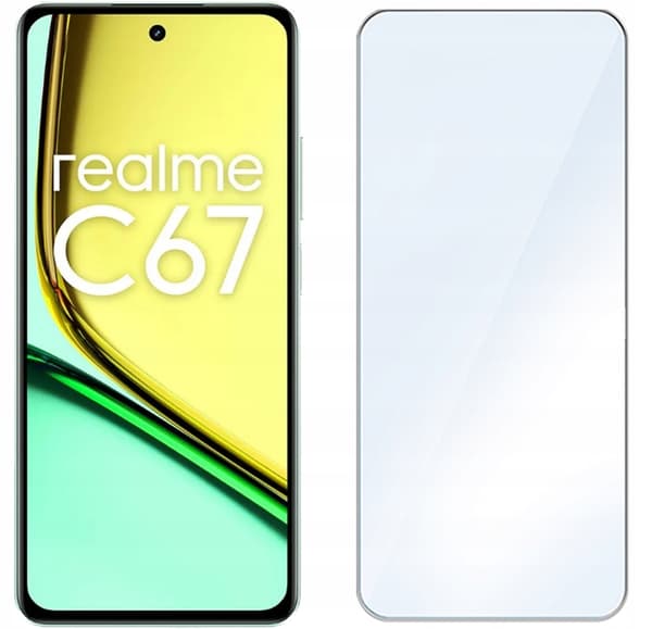 3x Härdat glas för Realme C67 4G glas 9H | 3-pack