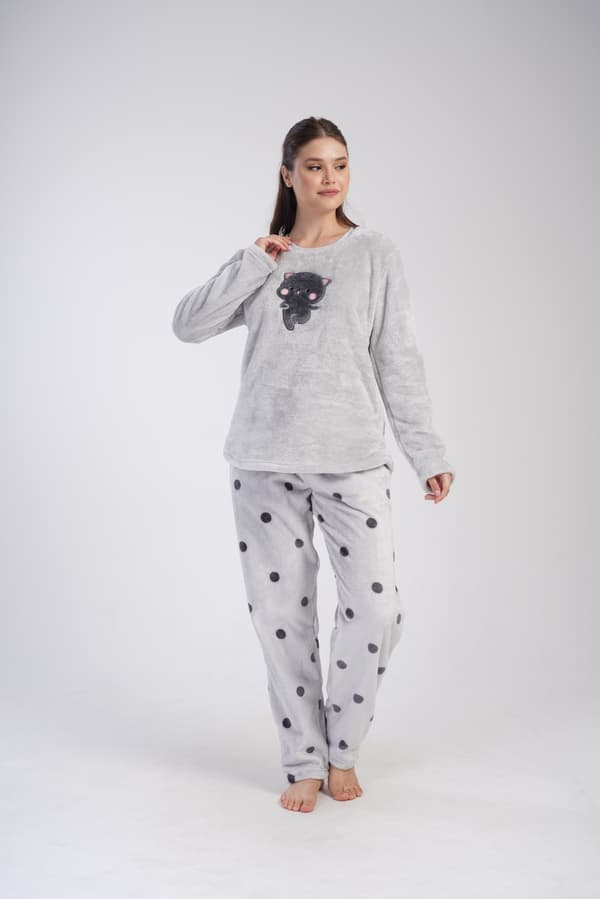 Damepyjamas, blød, luftig, tyk, behagelig, varm, 2XL, store størrelser